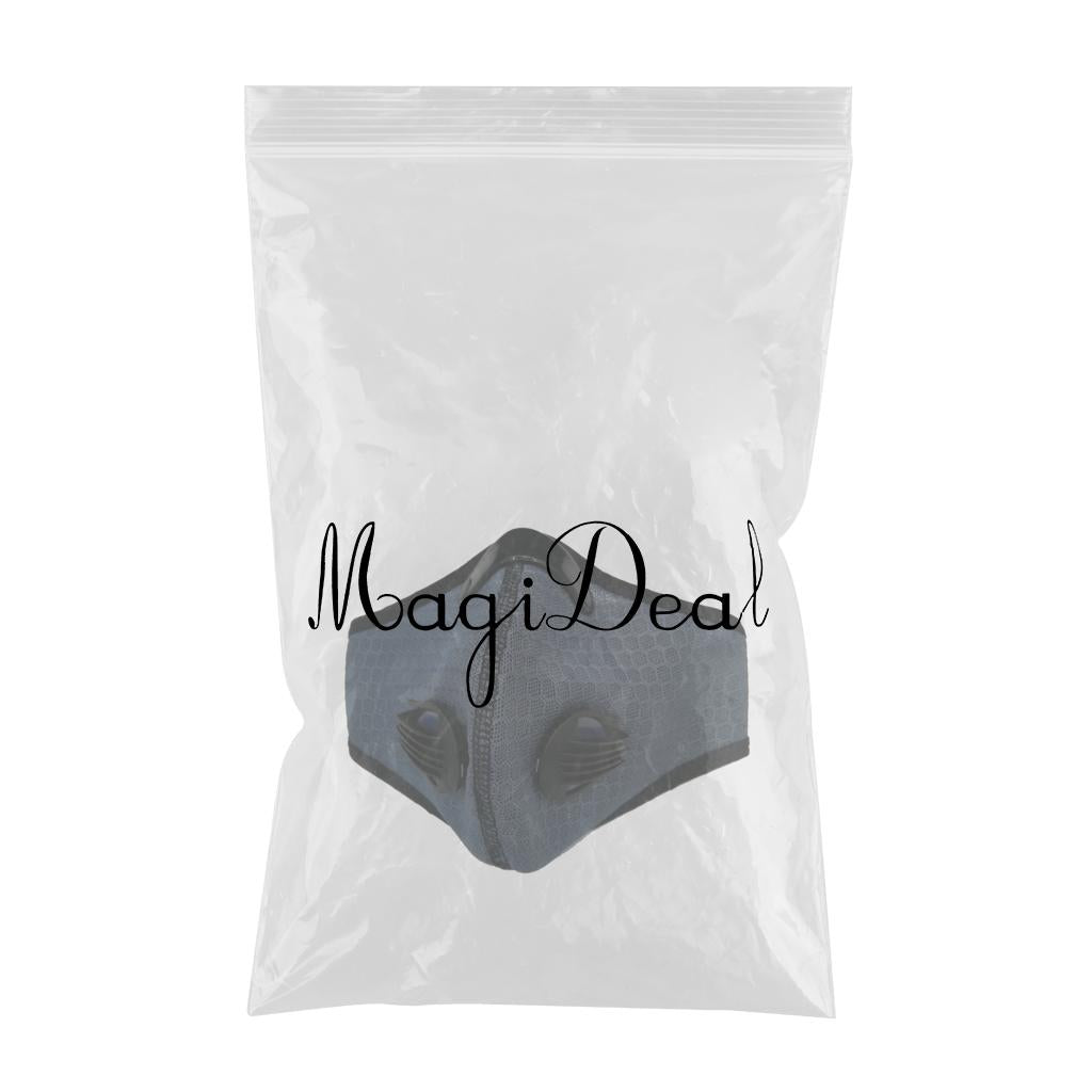 Breathing Mask Activated Carbon Dustproof Mask with Breathing Valve Black