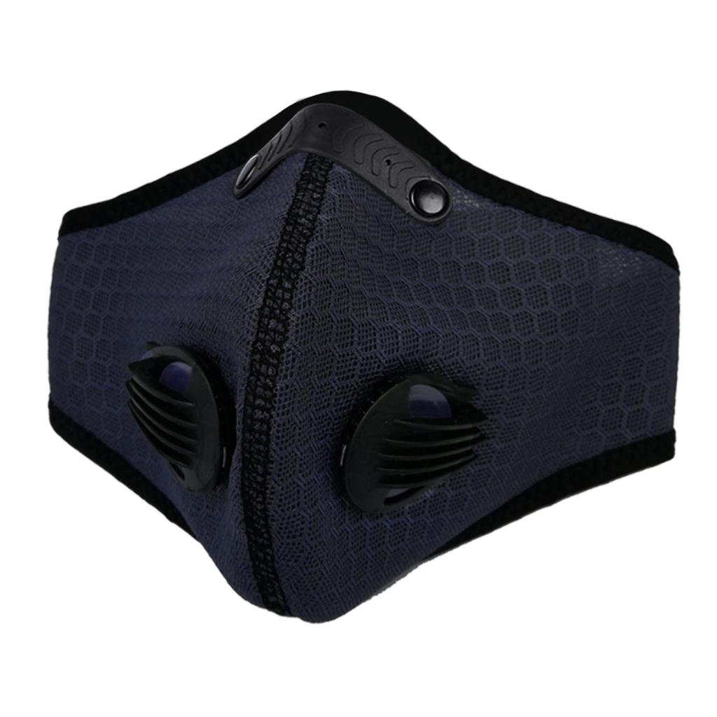 Breathing Mask Activated Carbon Dustproof Mask with Breathing Valve Black