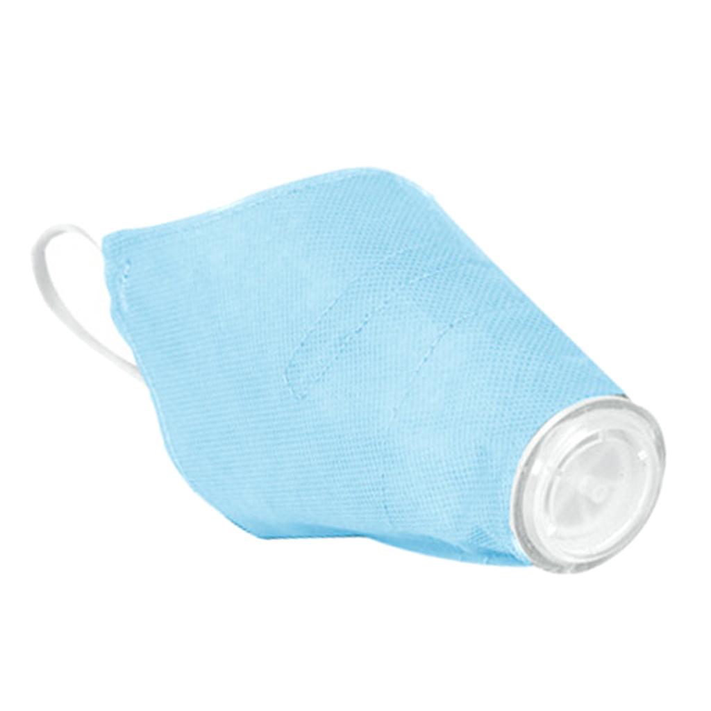Pet Dog Face Mouth Dust Mask Mouthcover Pet Anti-fog Muzzle w/ Strap Blue M