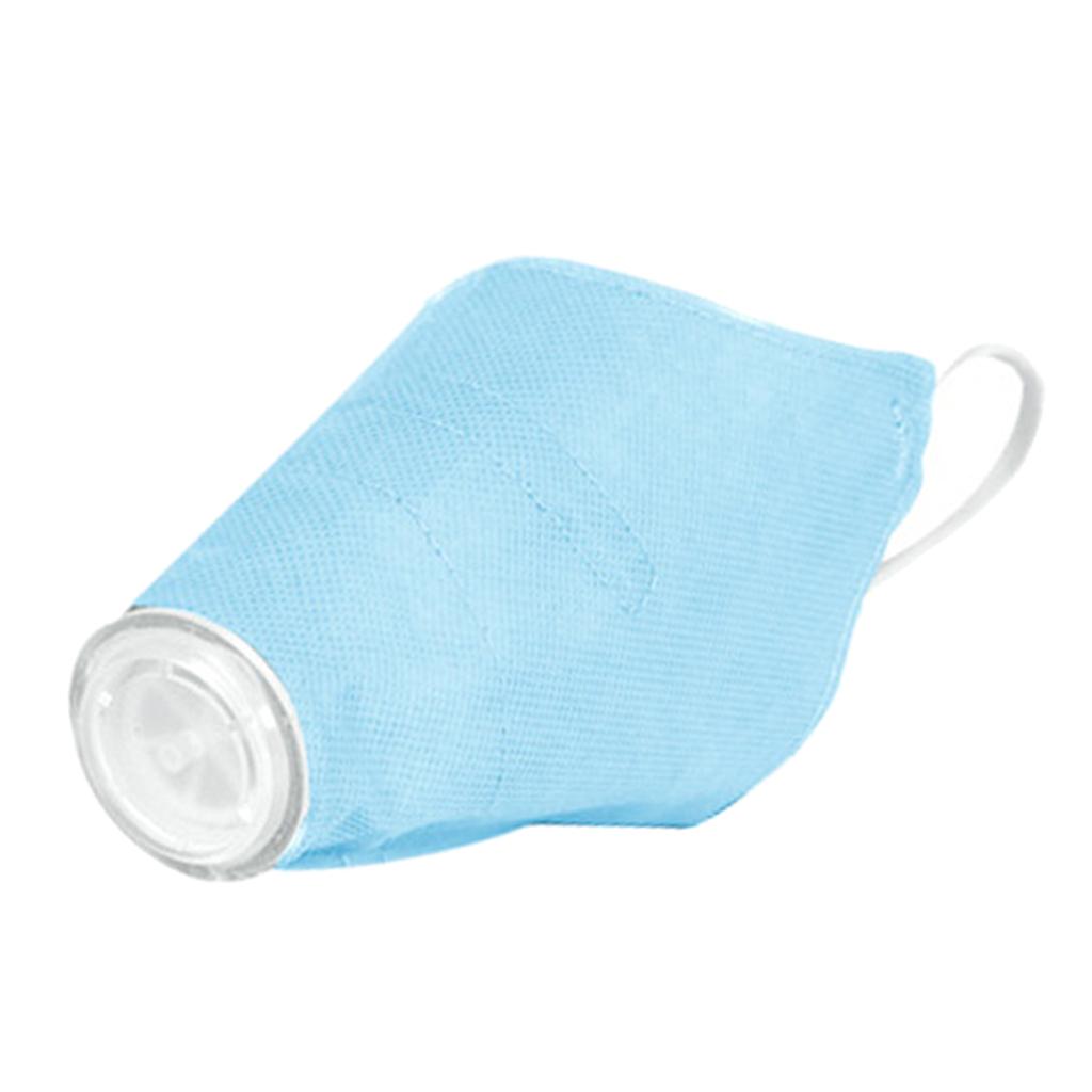 Pet Dog Face Mouth Dust Mask Mouthcover Pet Anti-fog Muzzle w/ Strap Blue L