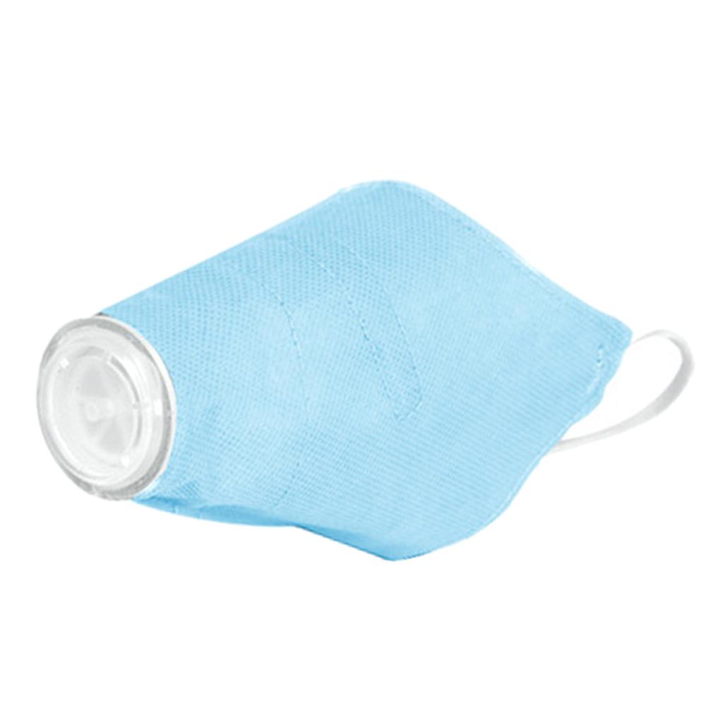 Pet Dog Face Mouth Dust Mask Mouthcover Pet Anti-fog Muzzle w/ Strap Blue L