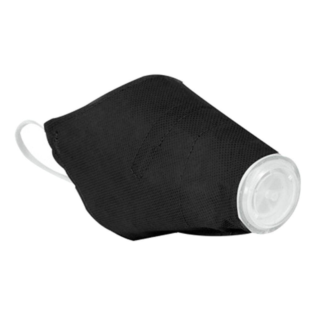 Pet Dog Face Mouth Dust Mask Mouthcover Pet Anti-fog Muzzle w/ Strap Black L