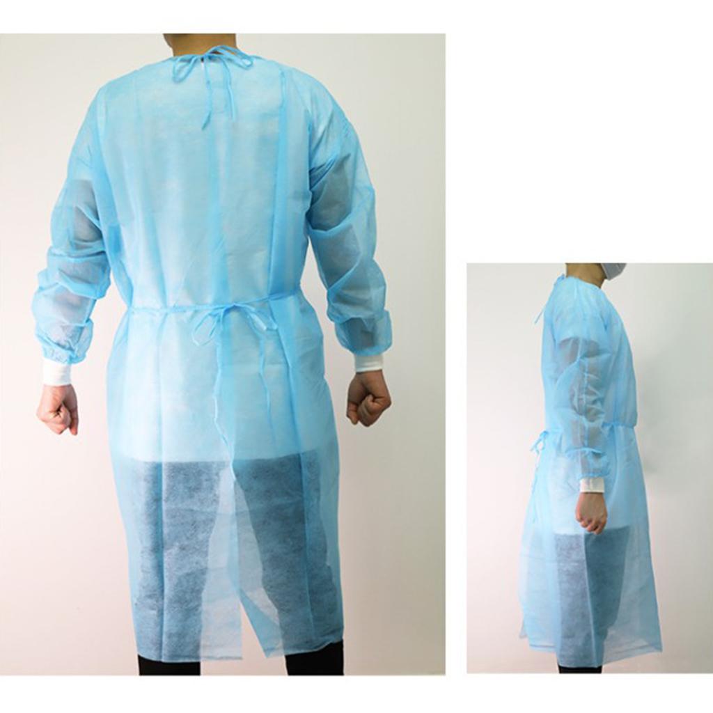 Disposable Protective Suits Waterproof Dustproof Safety Coveralls 10pcs XL