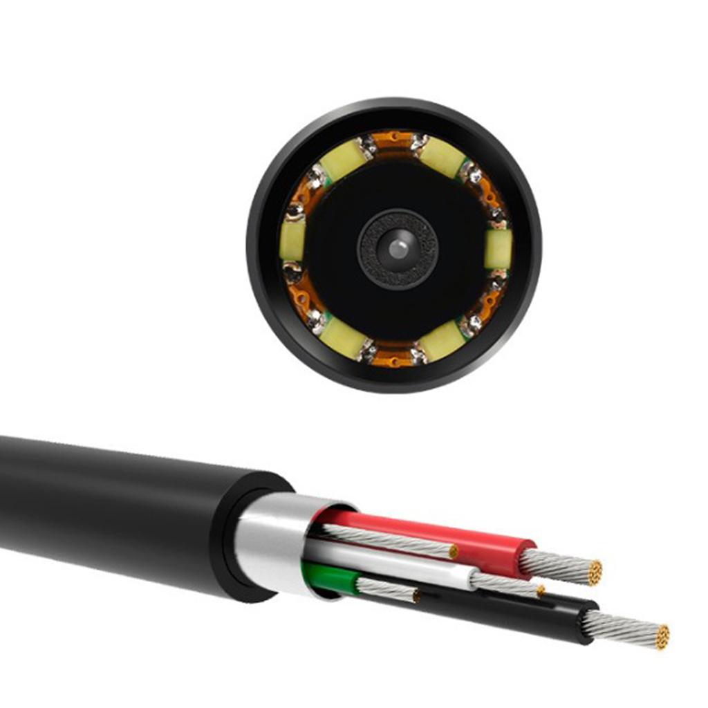 HD 6 LED Type C Micro USB Endoscope Cleaner Camera Gray