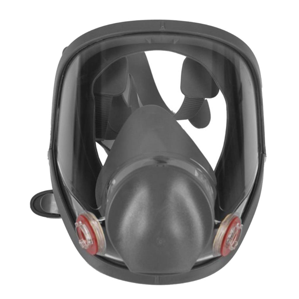 Large Gas Mask 6800 Facepiece Comfortable Silica Gel Head-mounted Adjustable A