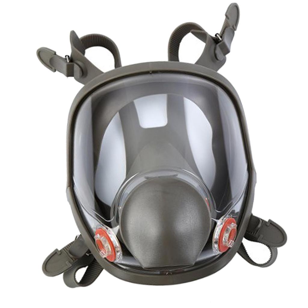 Large Gas Mask 6800 Facepiece Comfortable Silica Gel Head-mounted Adjustable A