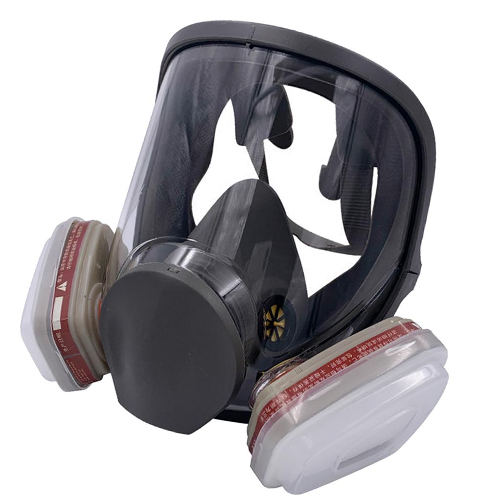 Large Gas Mask 6800 Facepiece Comfortable Silica Gel Head-mounted Adjustable B