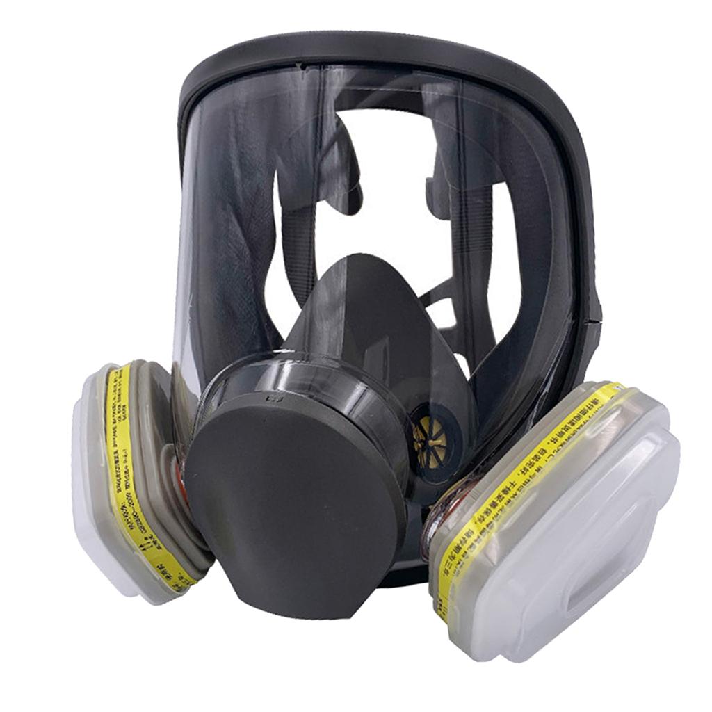 Large Gas Mask 6800 Facepiece Comfortable Silica Gel Head-mounted Adjustable D