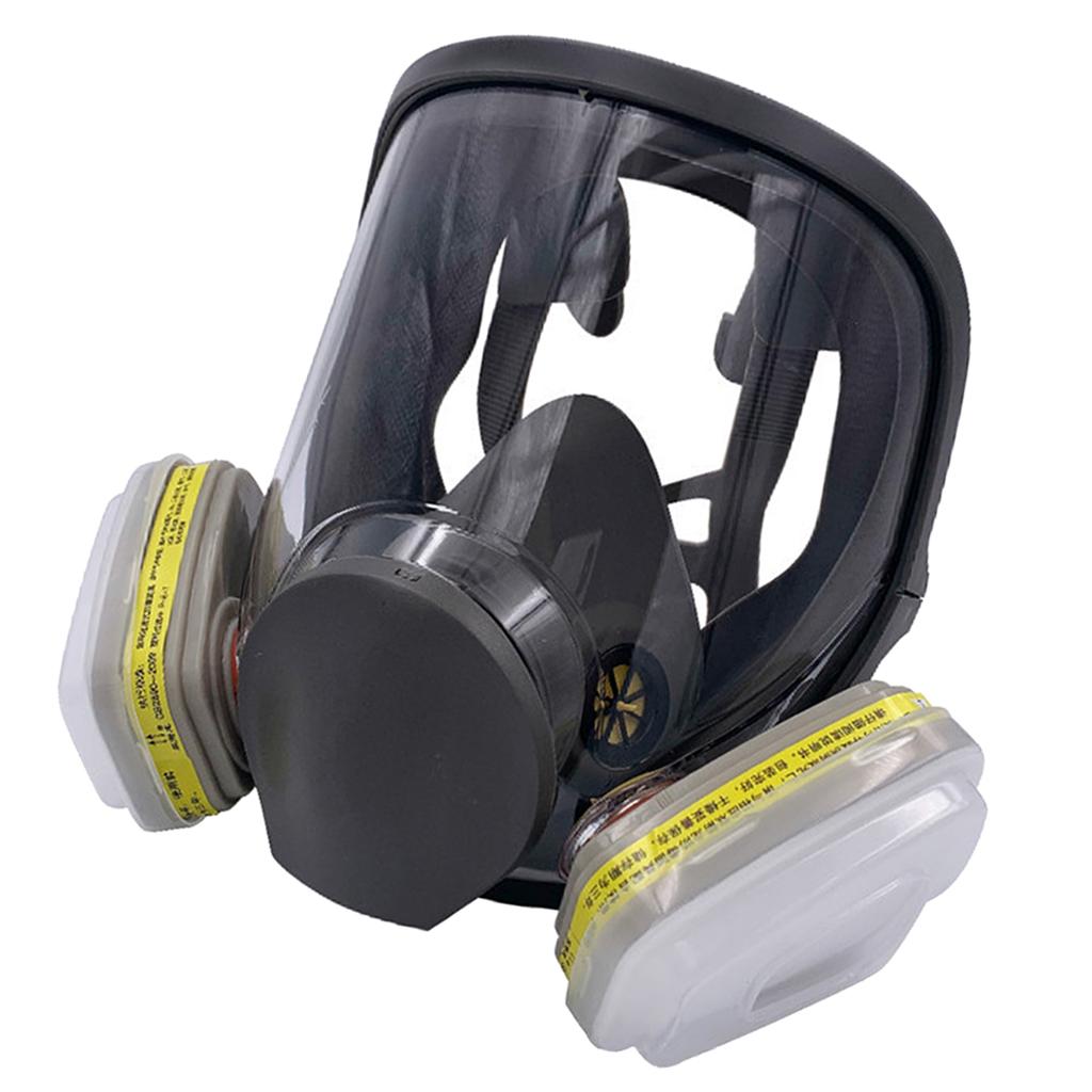 Large Gas Mask 6800 Facepiece Comfortable Silica Gel Head-mounted Adjustable D