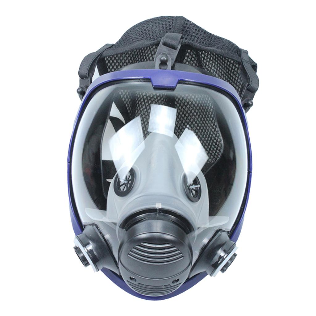 Large View Gas Mask Facepiece Painting With Filter Durable Head-mounted A