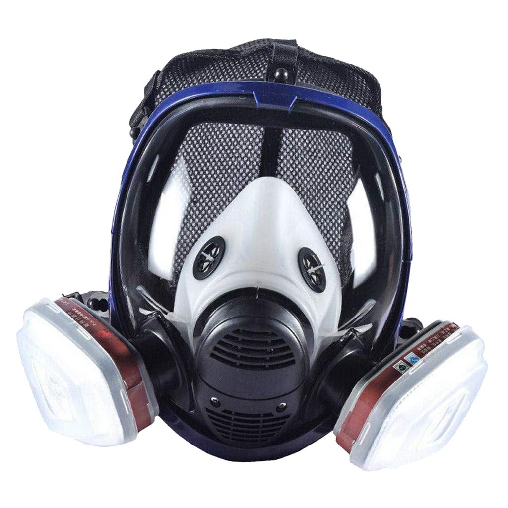 Large View Gas Mask Facepiece Painting With Filter Durable Head-mounted B