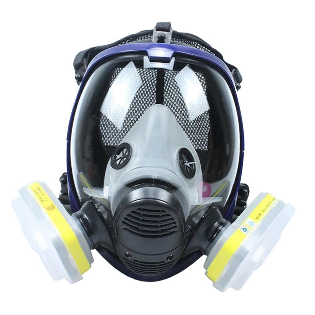 Large View Gas Mask Facepiece Painting With Filter Durable Head-mounted D