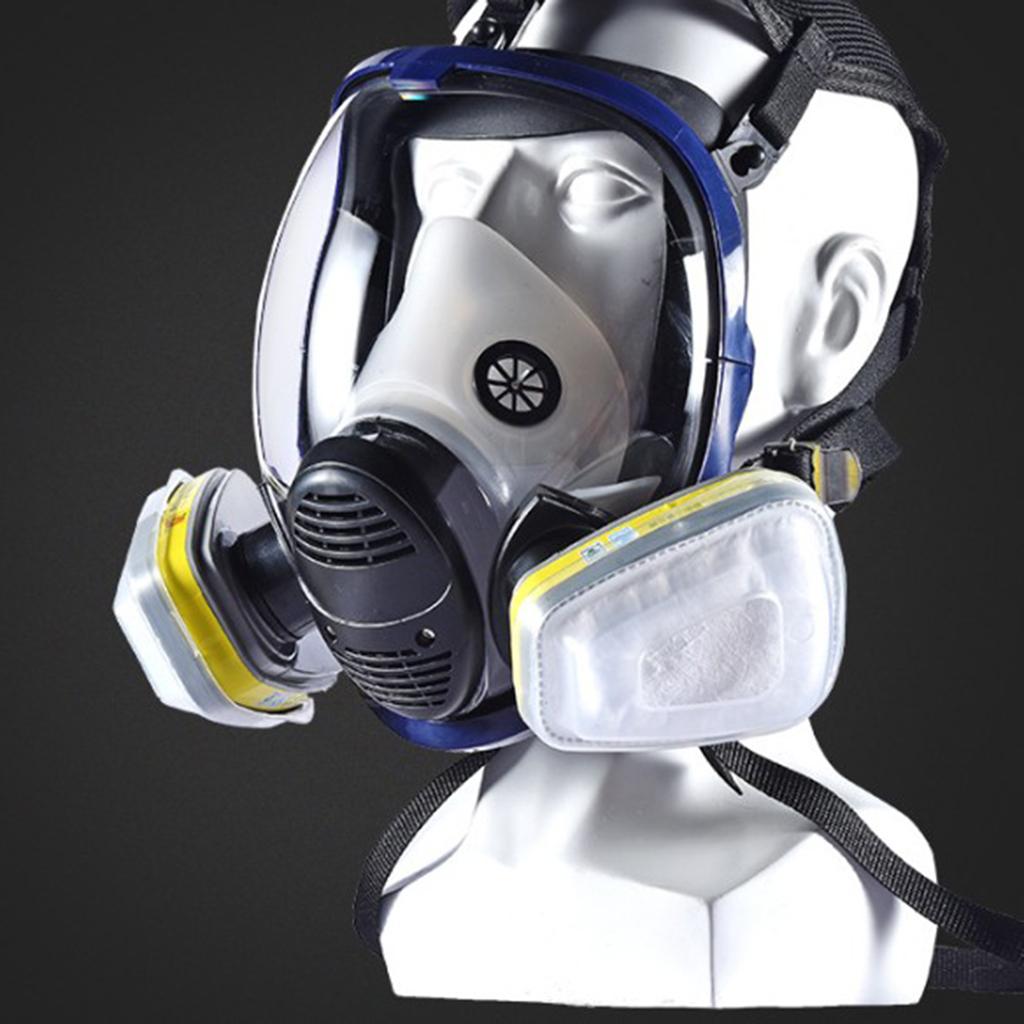 Large View Gas Mask Facepiece Painting With Filter Durable Head-mounted D