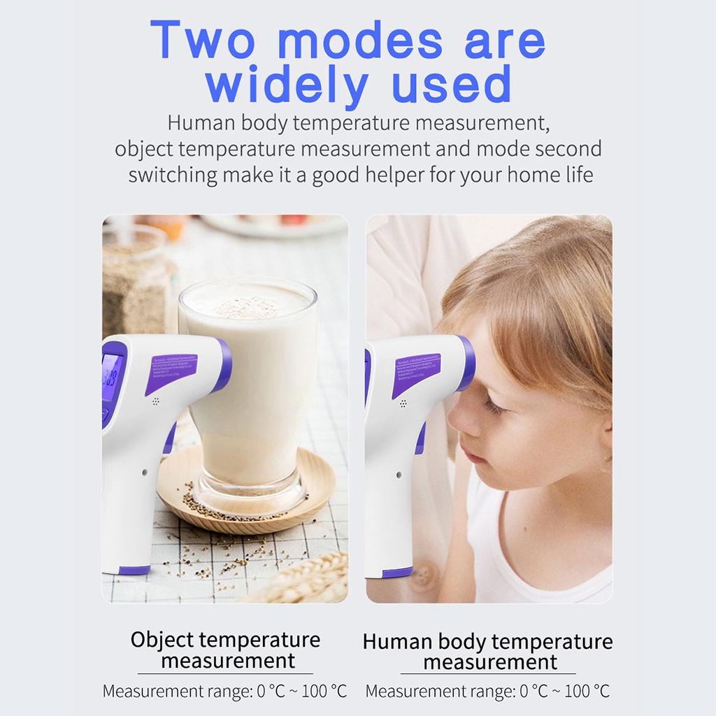 Digital Infrared Thermometer Contactless Adult Ear Forehead Body LCD Display