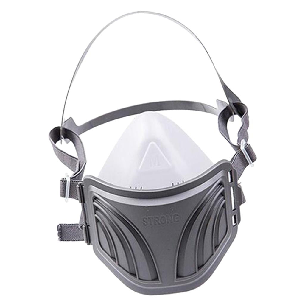 Durable Protection Filter Mask Facepiece Comfortable Silica Gel Head-mounted