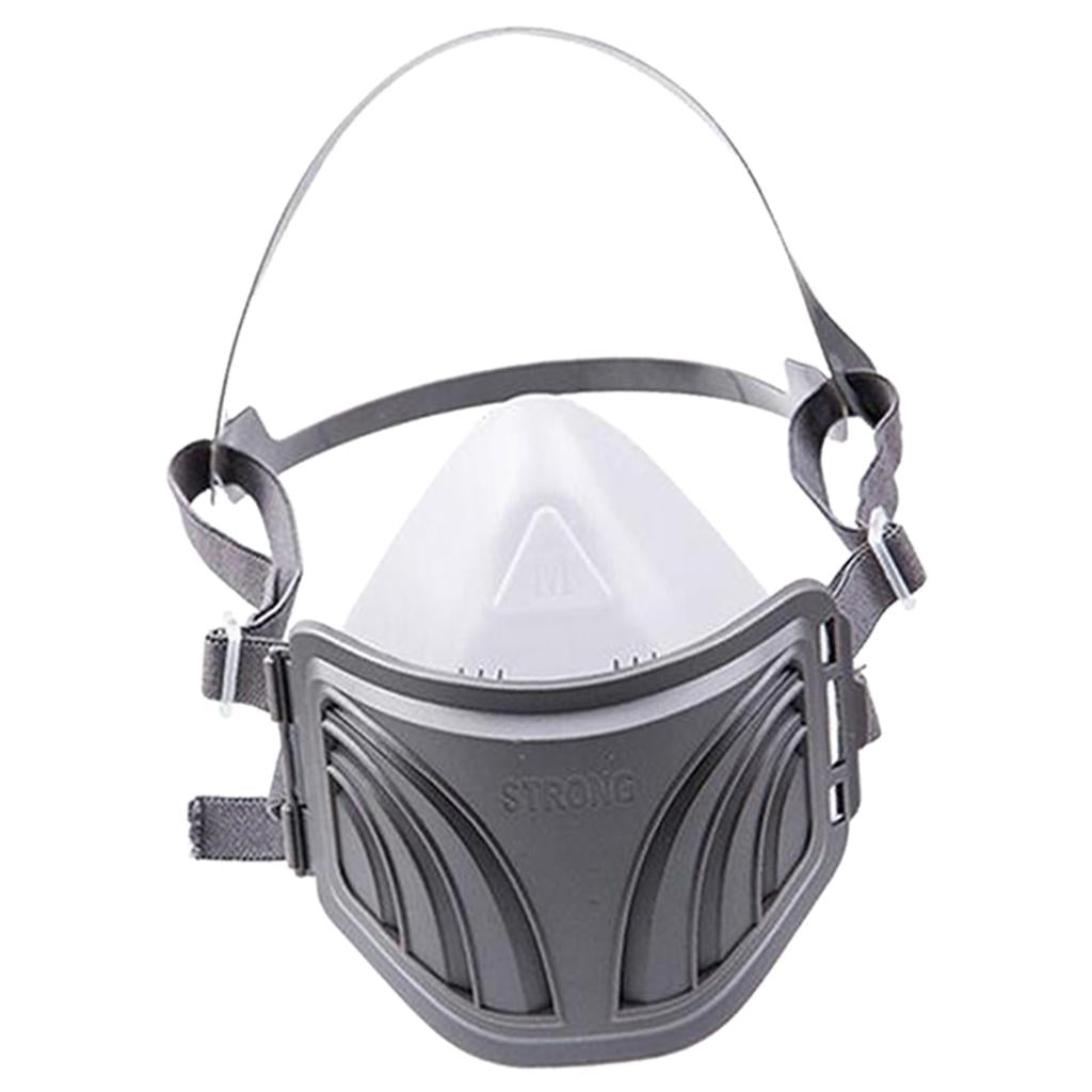 Durable Protection Filter Mask Facepiece Comfortable Silica Gel Head-mounted