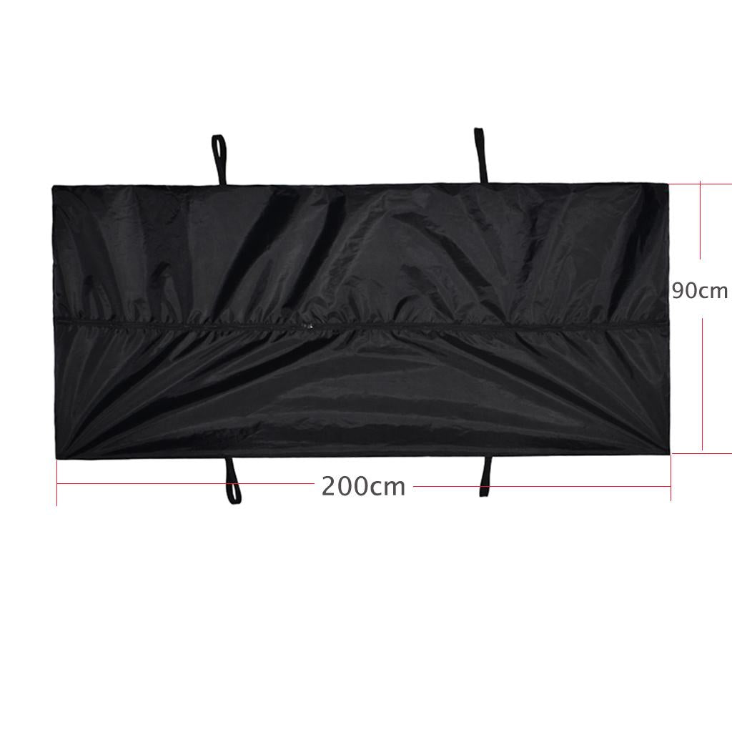 Portable Body Bag Human Remain Disaster Pouch Corpse Storage Bag Black