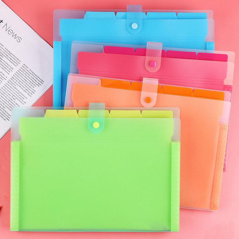 Expanding File Folder Accordion Document Filing Organizer Bag Red