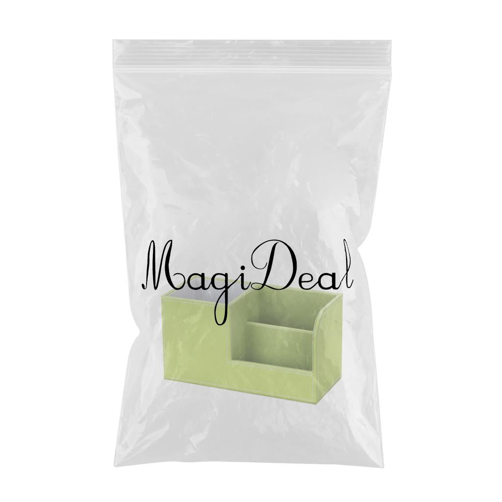 Multi-purpose Desktop Pu Leather storage box Pencils Holder Green