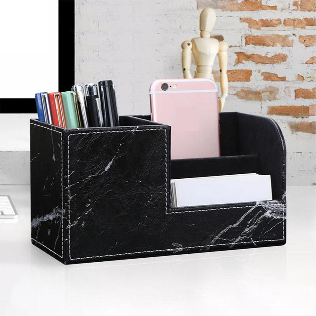 Multi-purpose Desktop Pu Leather storage box Pencils Holder others