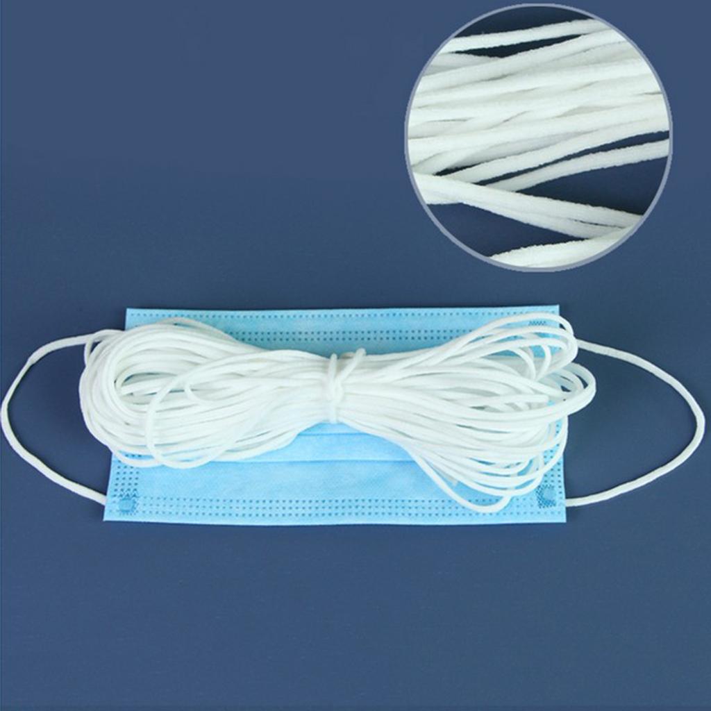 3mm Round Elastic Band Rope Polyamide String Earloop for Sewing Materials