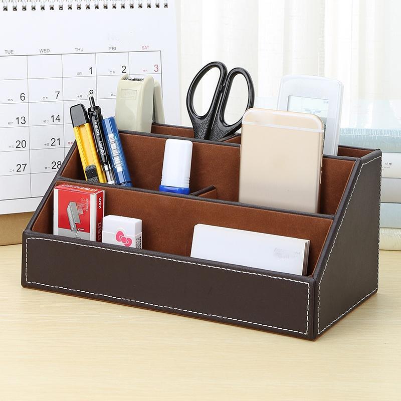 Desk Organizer Pen Holder Rack Office Supplies Stationery Pen Holder Coffee