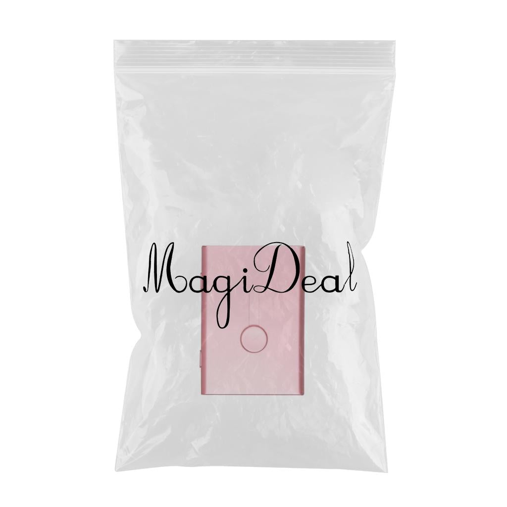 Business Card Holder Case Metal Pocket Card Holder Name Card Pink