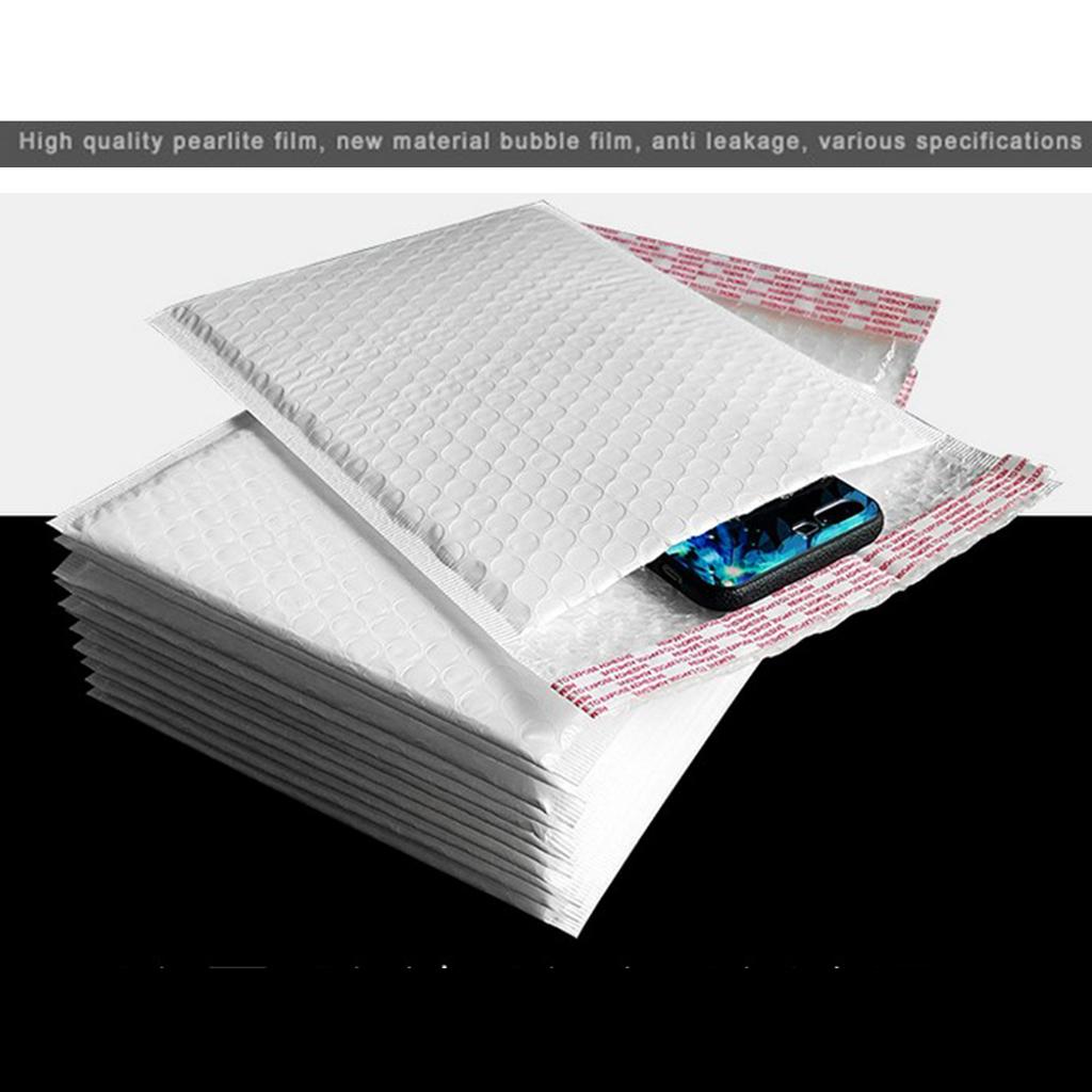 30 Pieces Paper Bubble Bags Padded Mailing Shipping Film Bag Self Seal 15x18cm