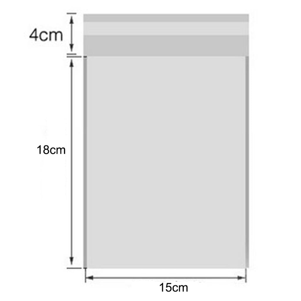 30 Pieces Paper Bubble Bags Padded Mailing Shipping Film Bag Self Seal 15x18cm