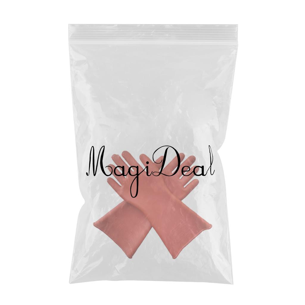 High Voltage Electricians Insulating Gloves Rubber 25kv