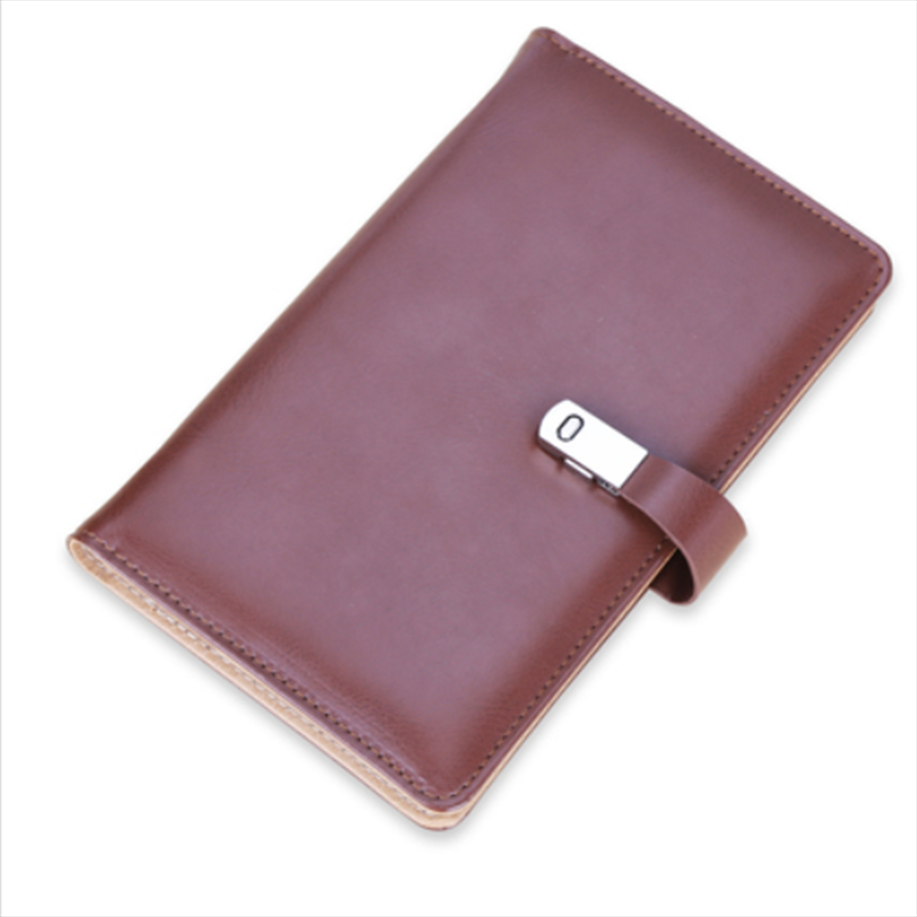 Leather Card Holder Large Capacity 120 Name Cards Ticket Storage Brown