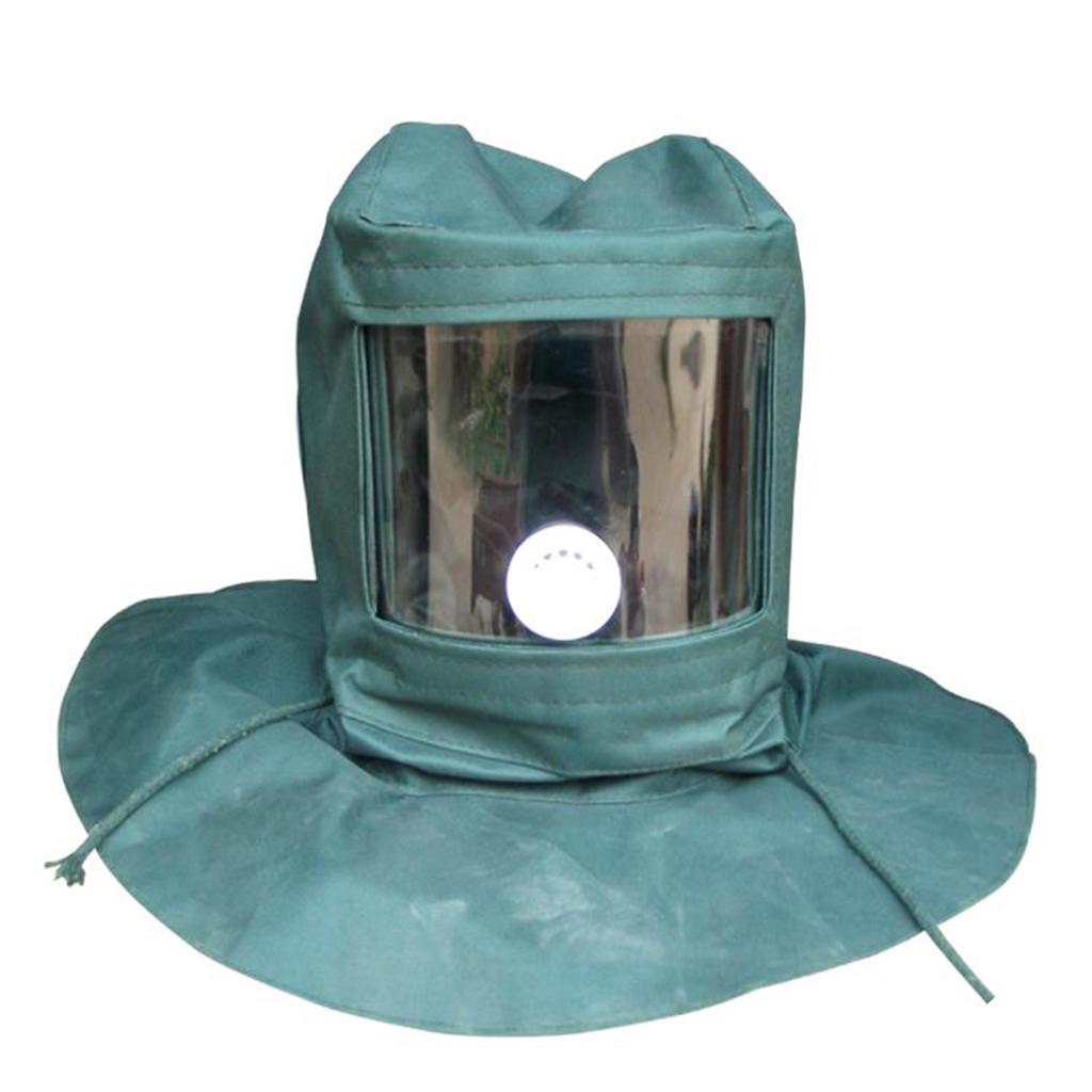 Canvas Industrial Sand Blasting Hood Mask Anti Wind Protective Mask