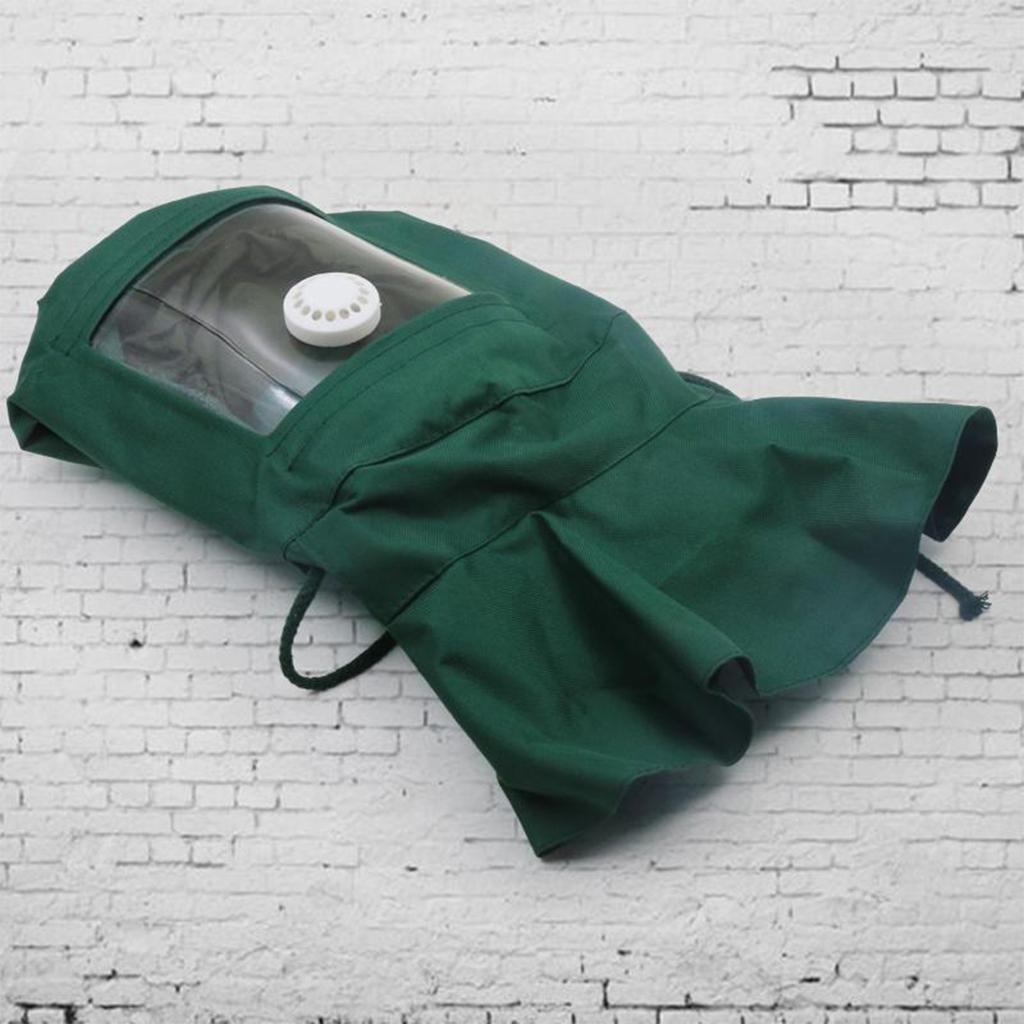 Canvas Industrial Sand Blasting Hood Mask Anti Wind Protective Mask