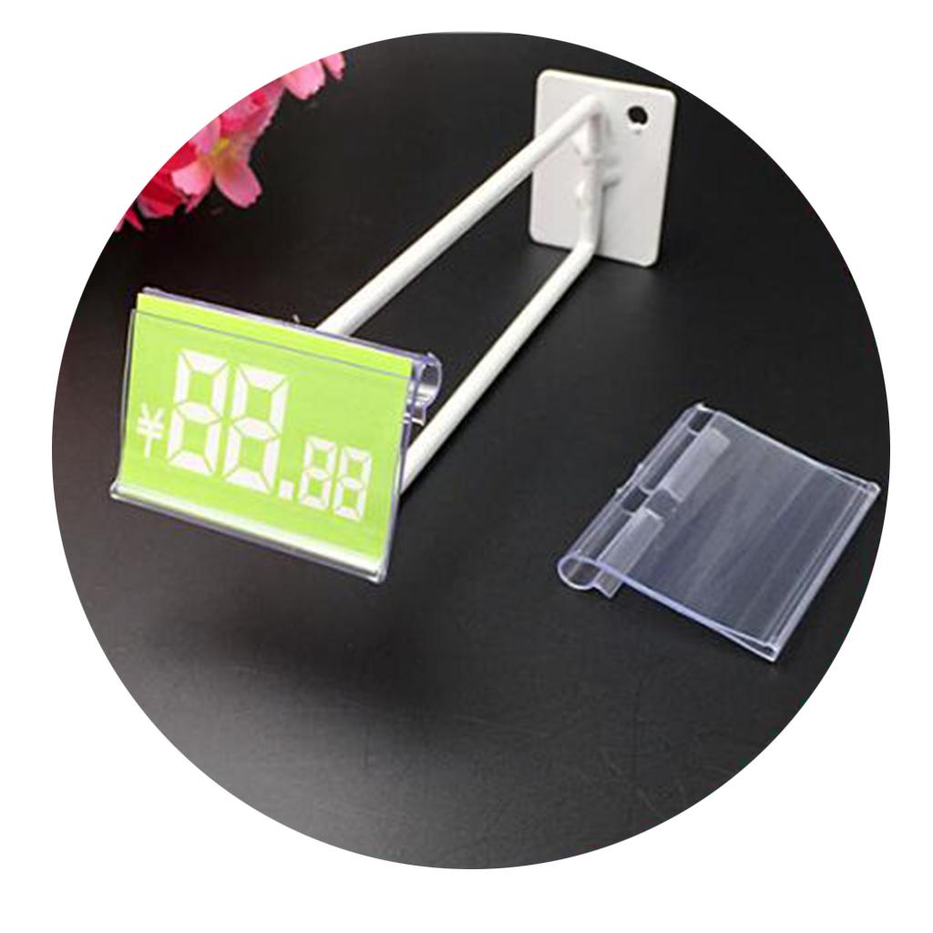 Clear Plastic Label Holder Retail Price Tag Label Holder 70x42mm