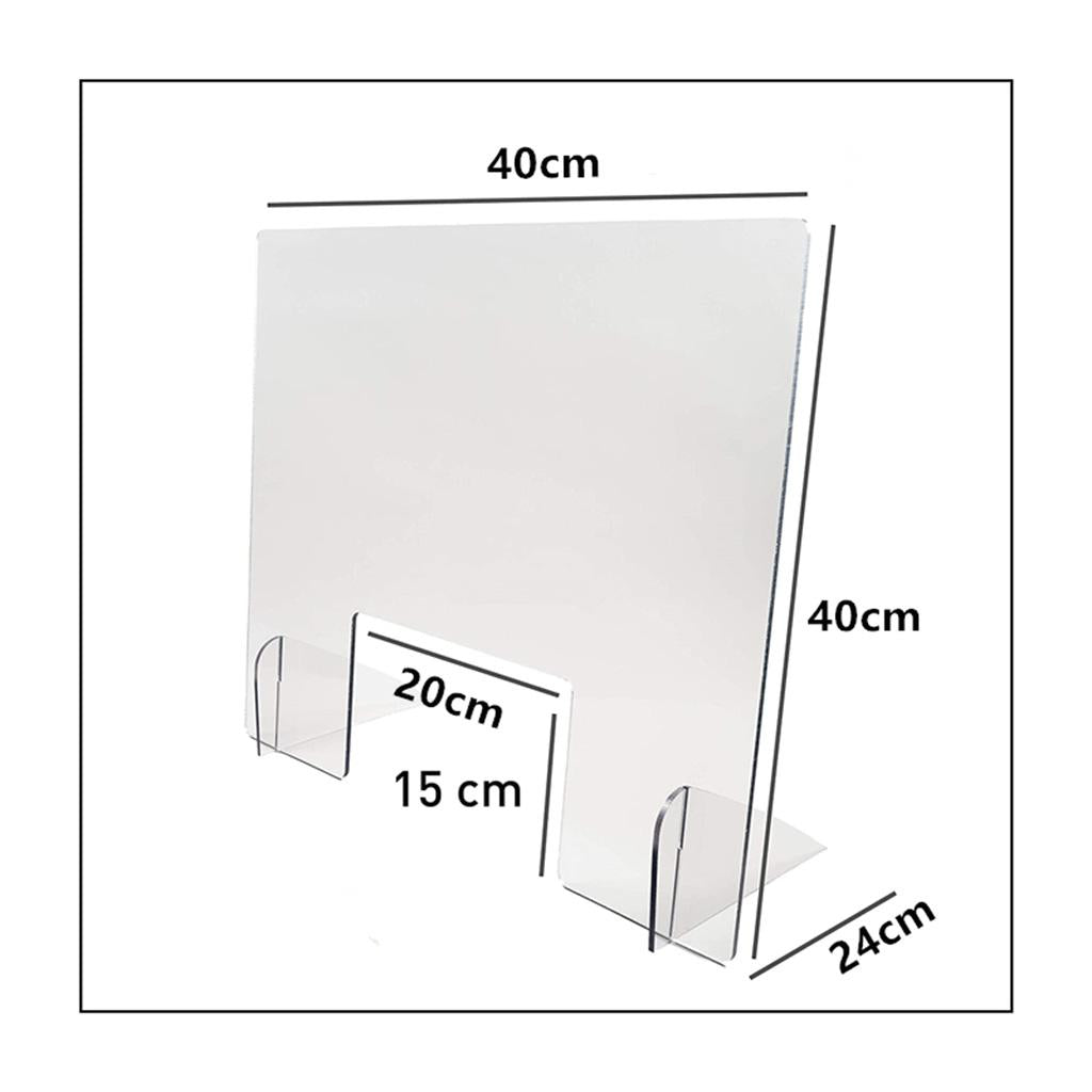 Sneeze Guard Protection Acrylic Safety Counter Barrier Nail Salon Office H