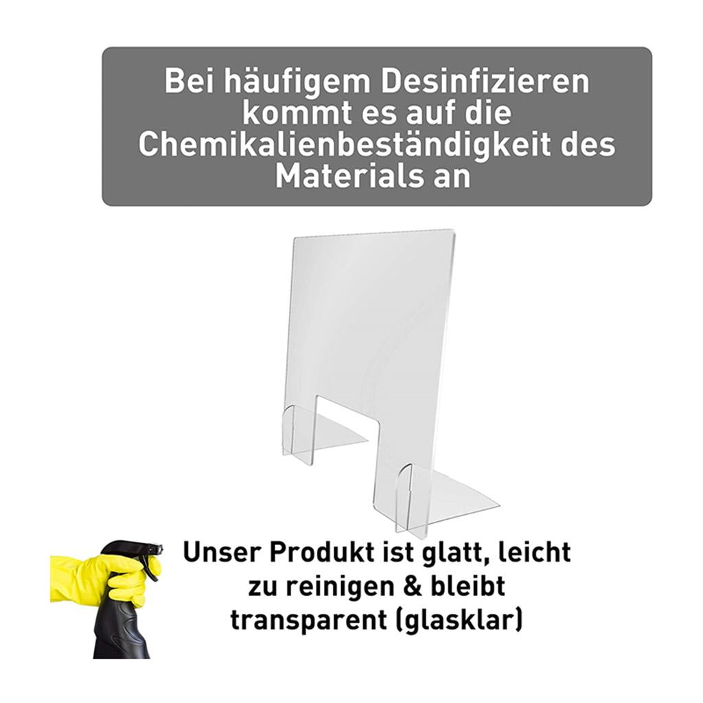 Sneeze Guard Protection Acrylic Safety Counter Barrier Nail Salon Office H