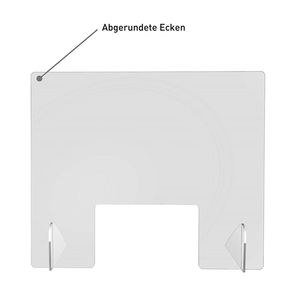 Sneeze Guard Protection Acrylic Safety Counter Barrier Nail Salon Office H