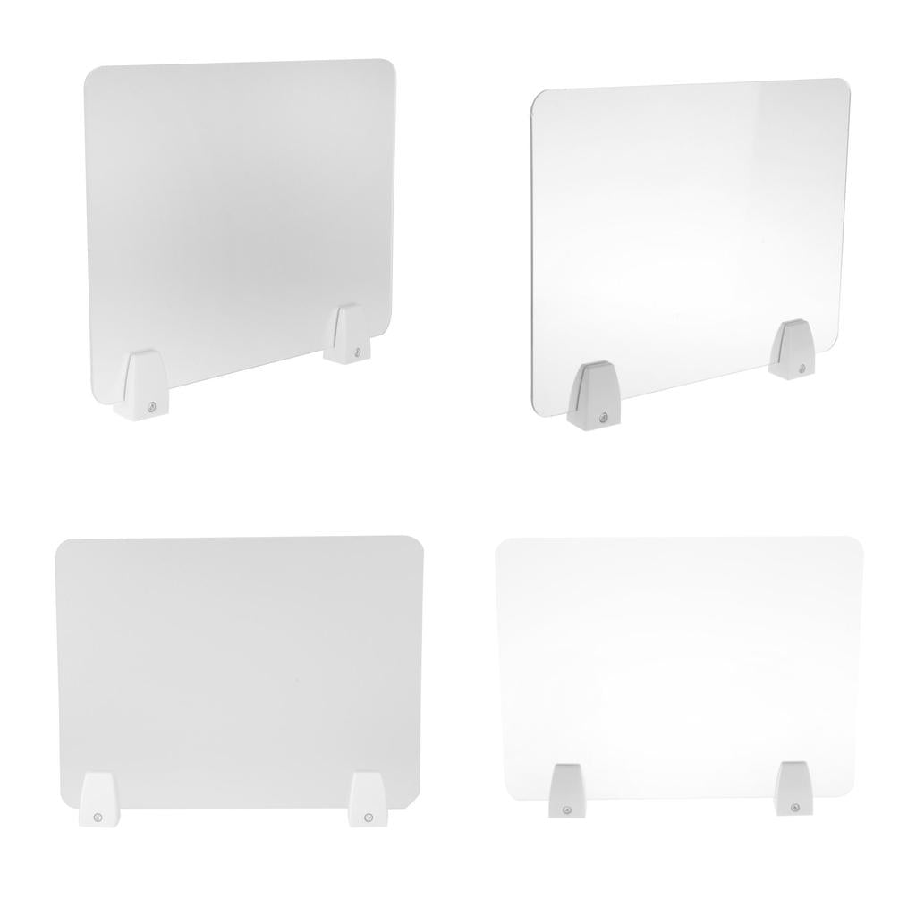 Sneeze Guard Distancing Barrier Desk Shield Lightweight Protector Translucent 30x40cm