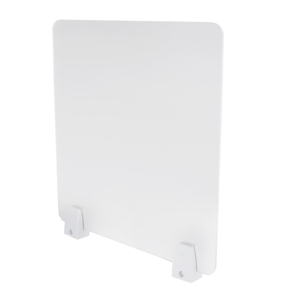 Sneeze Guard Distancing Barrier Desk Shield Lightweight Protector Translucent 40x40cm