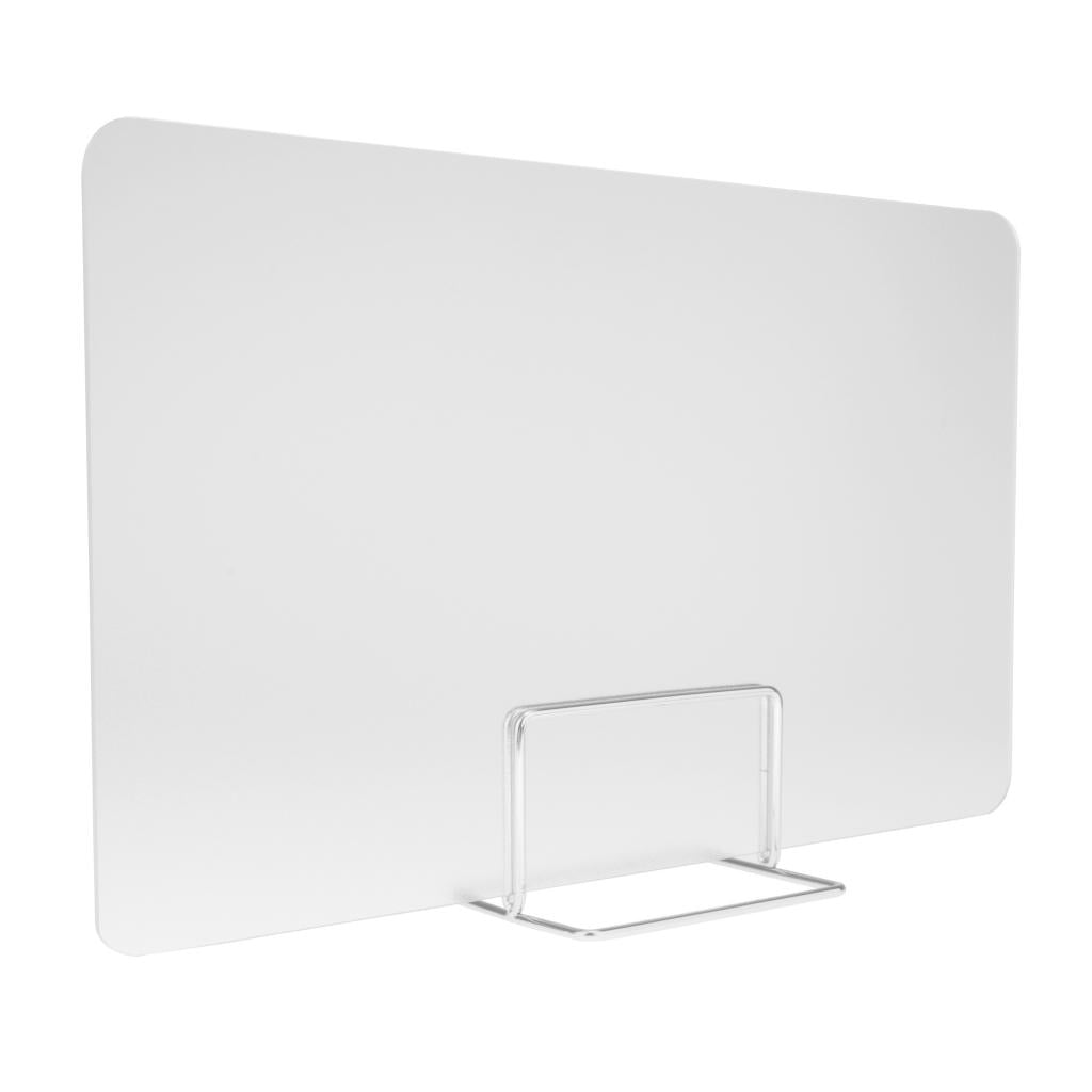 Sneeze Guard Distancing Barrier Desk Shield Portable Lightweight Protect Translucent 30x50cm