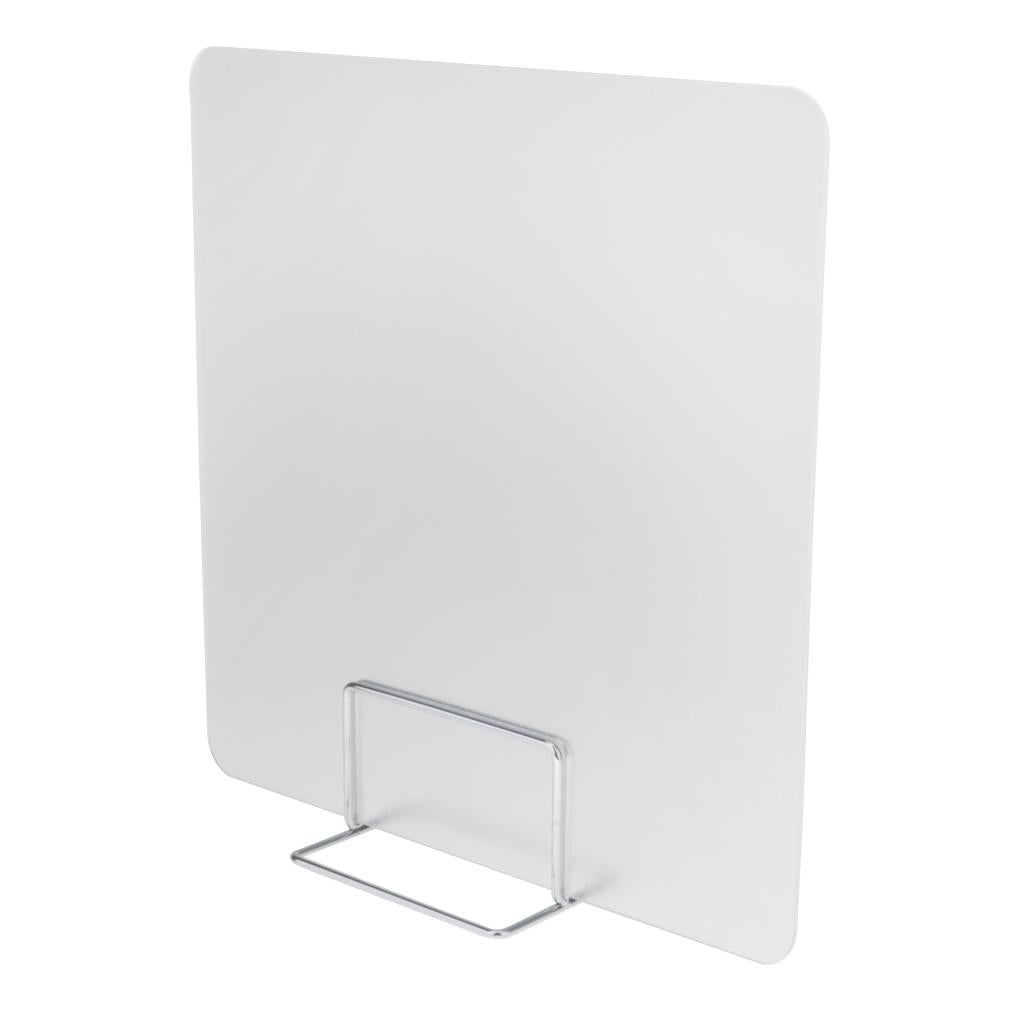 Sneeze Guard Distancing Barrier Desk Shield Portable Lightweight Protect Translucent 40x40cm