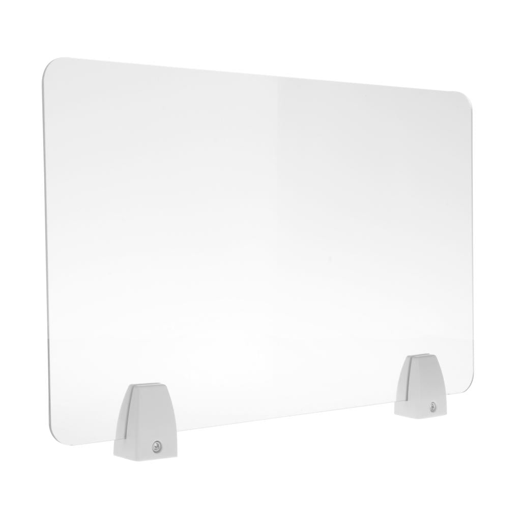 Sneeze Guard Distancing Barrier Desk Shield Lightweight Protector Transparent 30x50cm