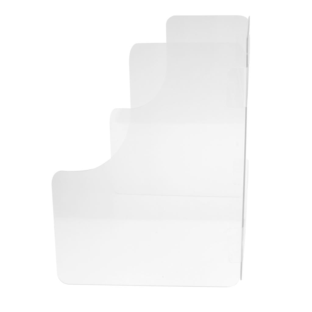 Sneeze Guard Protection Shield Cashier Checkout Counter Desk Stand Transparent 40x30x40cm