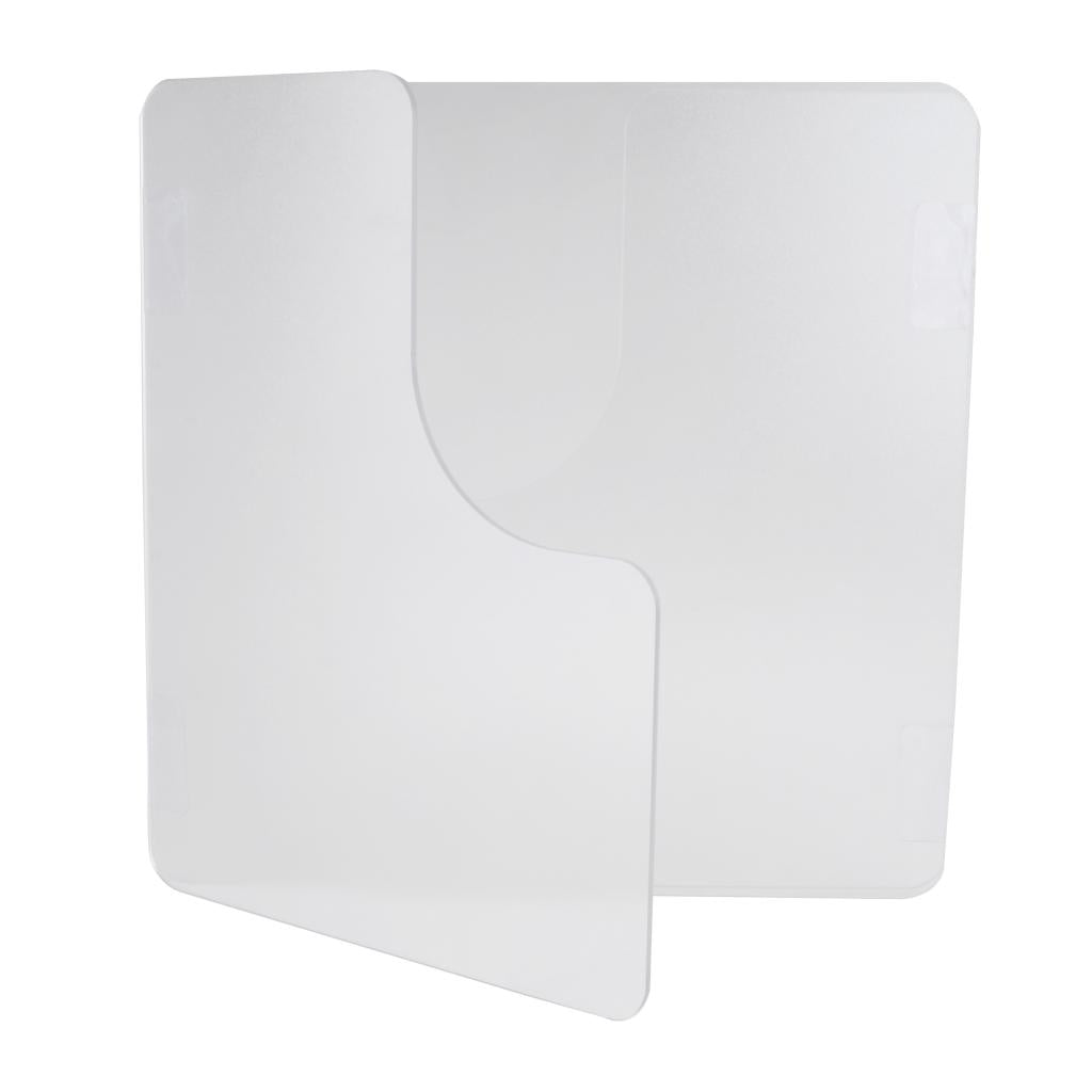 Sneeze Guard Protection Shield Cashier Checkout Counter Desk Stand Translucent 40x30x40cm