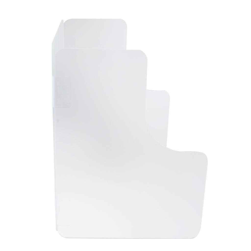 Sneeze Guard Protection Shield Cashier Checkout Counter Desk Stand Translucent 40x30x40cm
