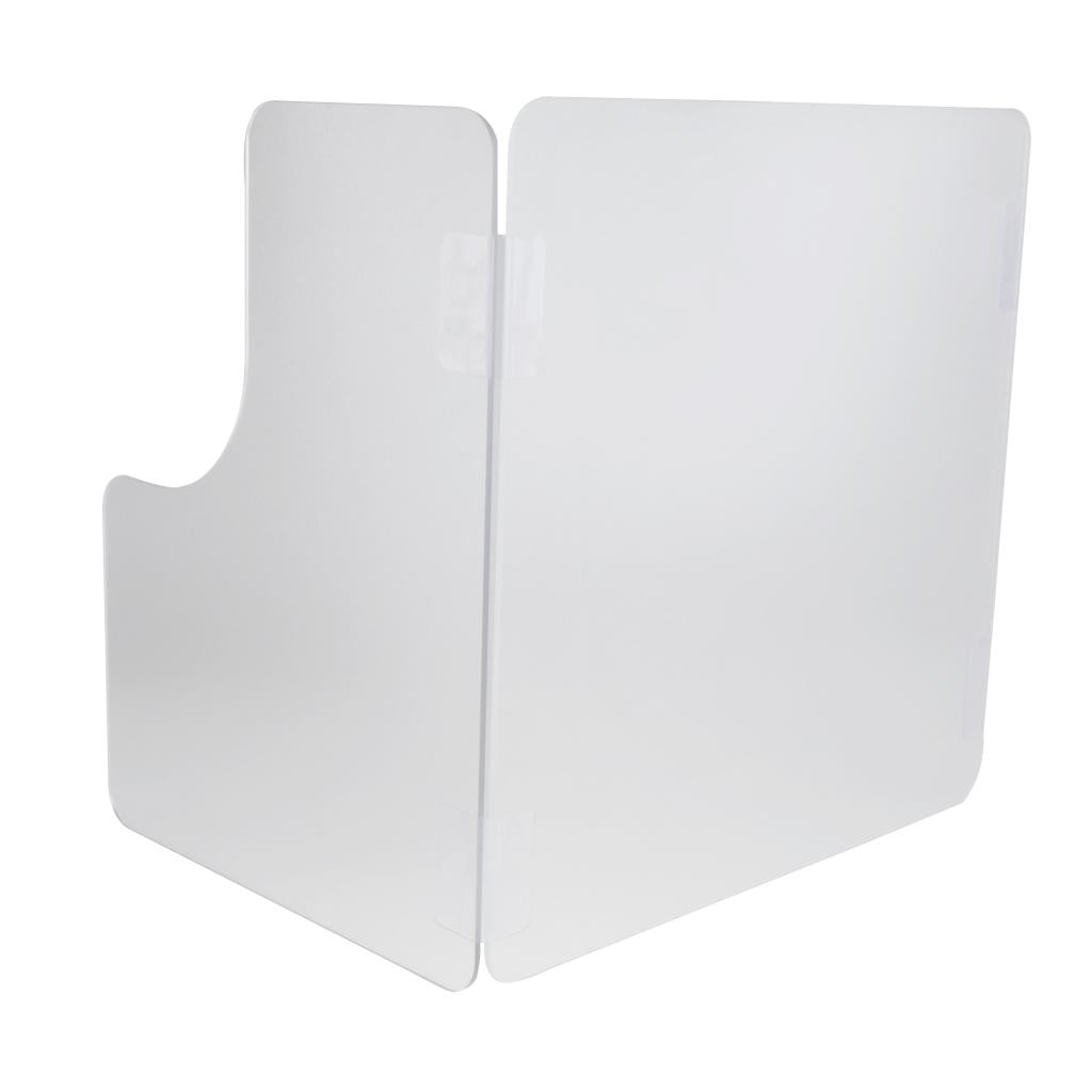 Sneeze Guard Protection Shield Cashier Checkout Counter Desk Stand Translucent 40x35x40cm