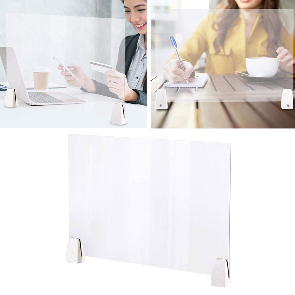 Sneeze Guard Clear Acrylic Safety Counter Shield fit Nail Salon Checkout