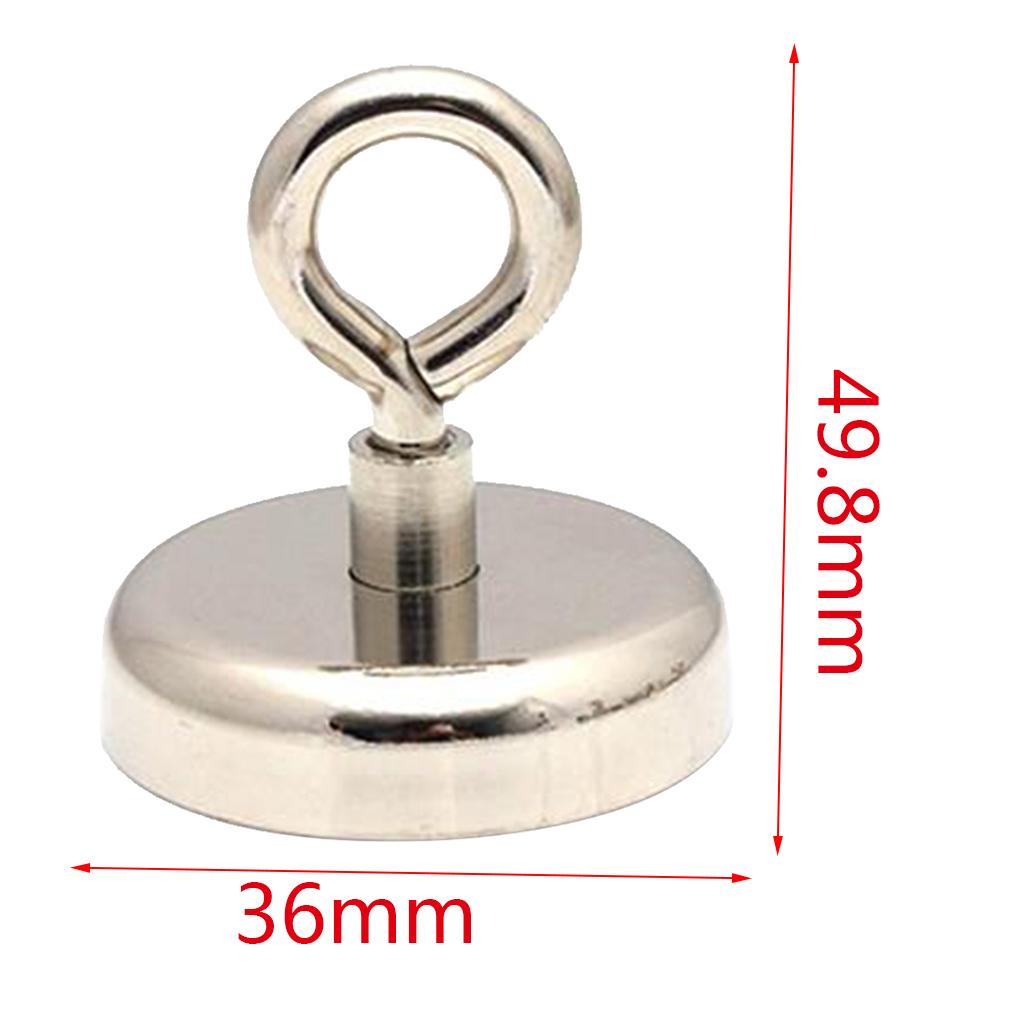 Pull Force Magnets Hook Refrigerator Round Magnets Eyebolt Hooks 50KG Pull