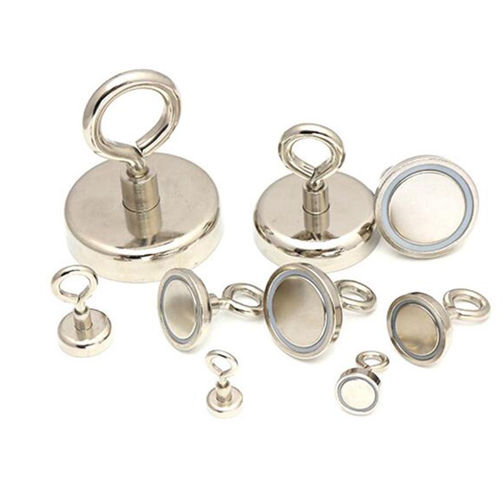 Pull Force Magnets Hook Refrigerator Round Magnets Eyebolt Hooks 95KG Pull