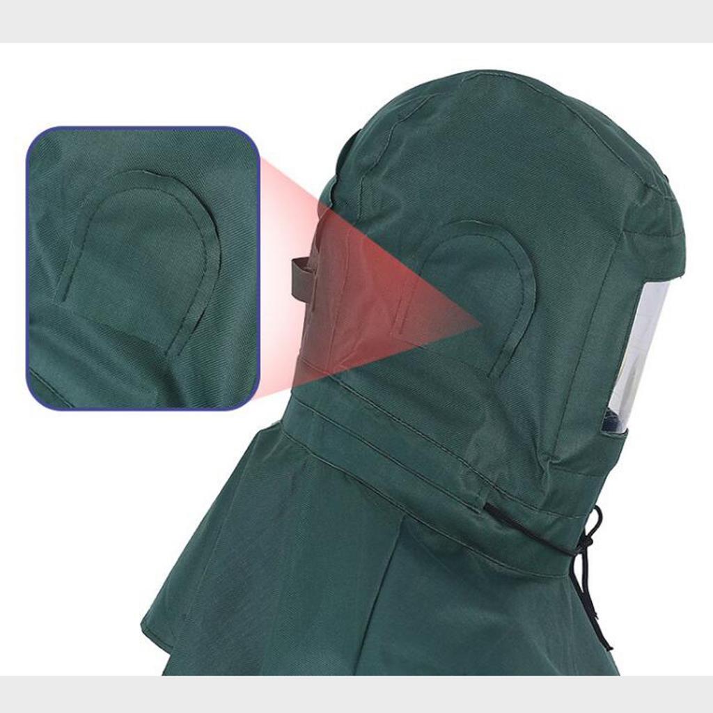 Work Protection Canvas Sand Blasting Hood Mild Blasting Grinding Equipments